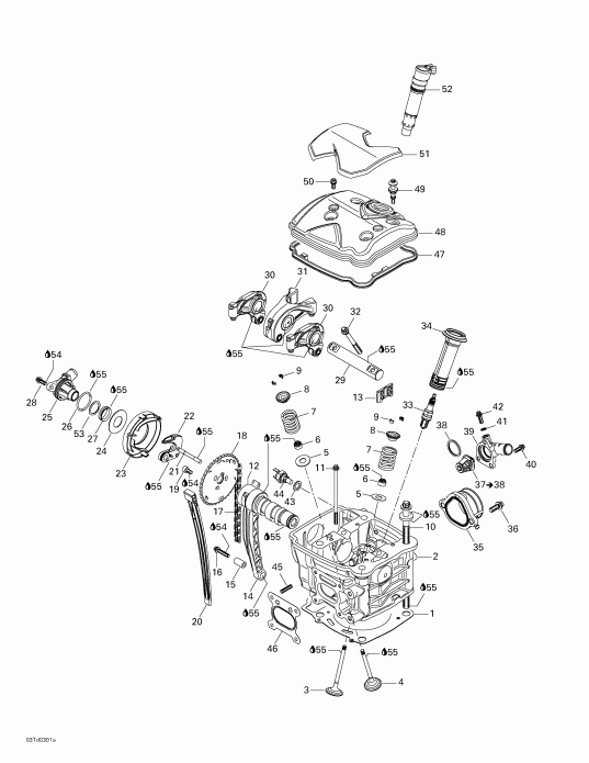  Bombardier  Quest 500, 2003 - Cylinder Head