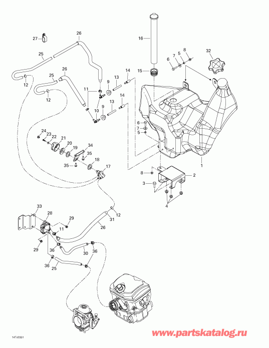   Quest 500, 2003  - Fuel Tank
