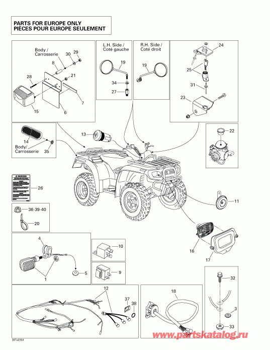    Traxter Autoshift Std, 2003 - Homologation Kit  