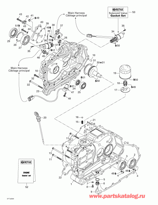 ATV  Traxter Autoshift XT, 2003  - Clutch Housing And Cover