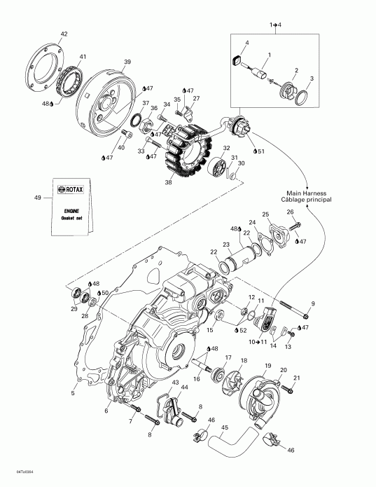   Traxter Autoshift XT, 2003  - Ignition And Water Pump