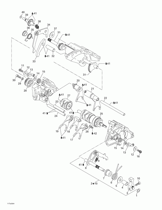  Traxter Autoshift XT, 2003 - Gear Shift