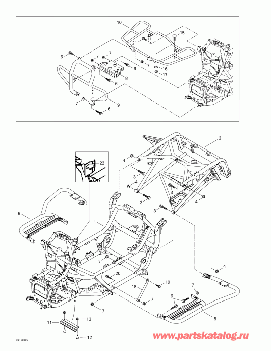  BRP Traxter XL, 7571, 2003 -   Luggage Racks