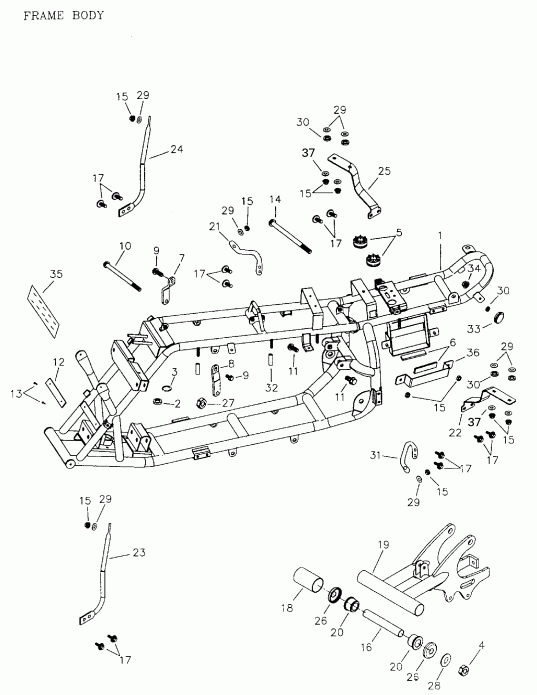    Mini DS 90 2-strokes, 2004 - Frame And Body