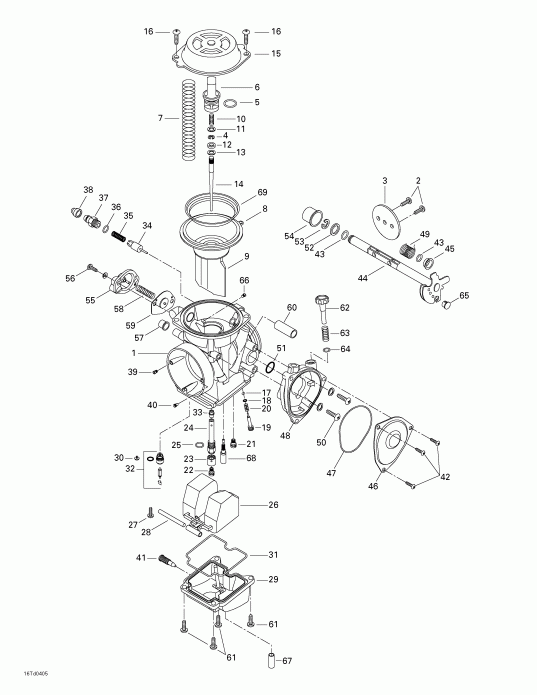 ATV  Quest STD, 2004  - Carburetor