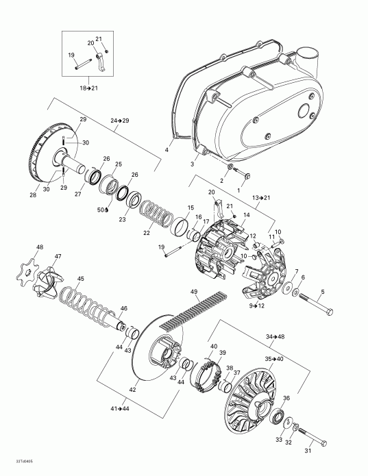 Quest STD, 2004 - Belt And Engine Pulley