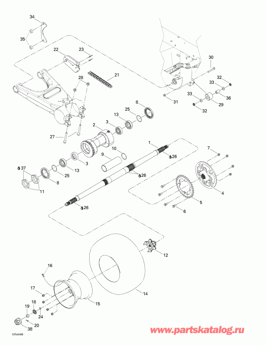   Rally 175, 2004  - Drive System, Rear