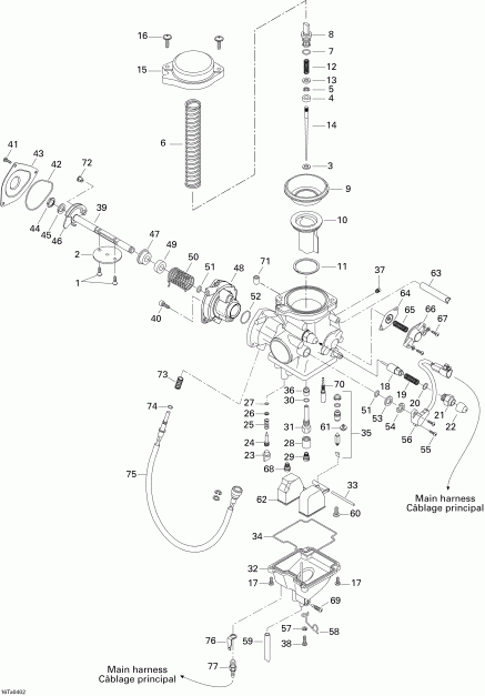 ATV BRP Traxter Auto Std & XT, 2004  - Carburetor