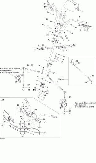  Bombardier Traxter Auto Std & XT, 2004 - Steering System