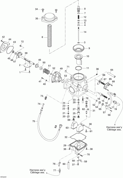 Traxter Max Std & Max XT, 2004  - Carburetor