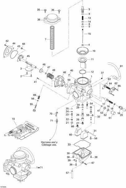  BRP Outlander 400 XT 4 X 4, 2005  - Carburetor