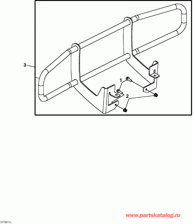 модель Sarasota 1000, 2005 - Optional Front Bumper Квадроцикл  модификация Sarasota 1000, 2005 - Optional Front Bumper