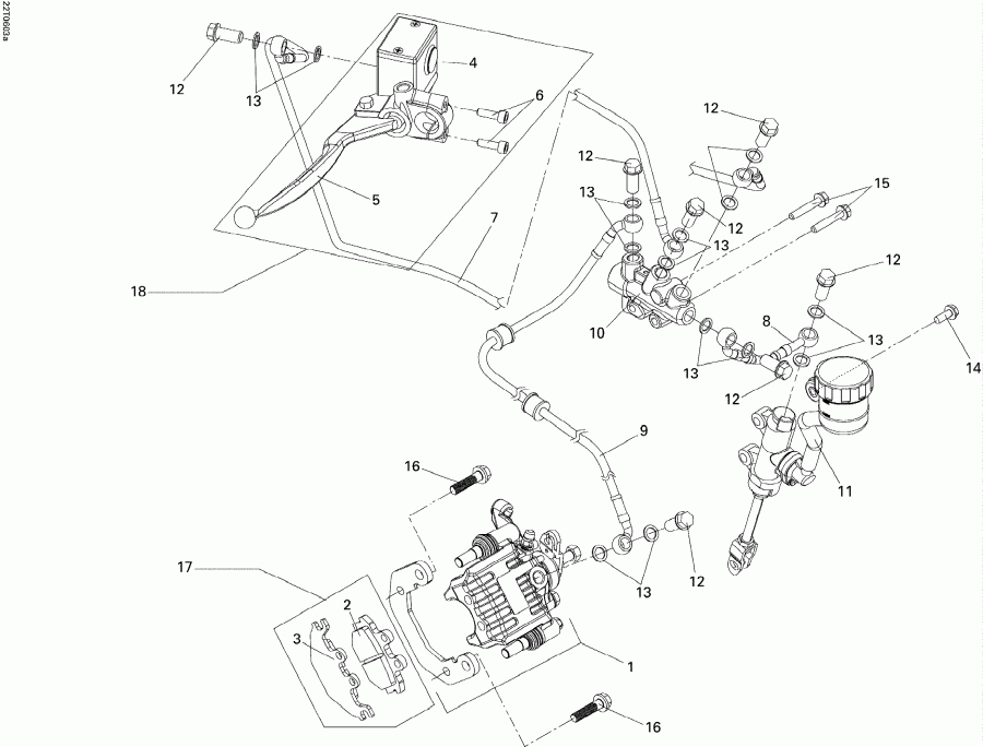  BRP  DS 250, CE, 2006 - Brakes Rear