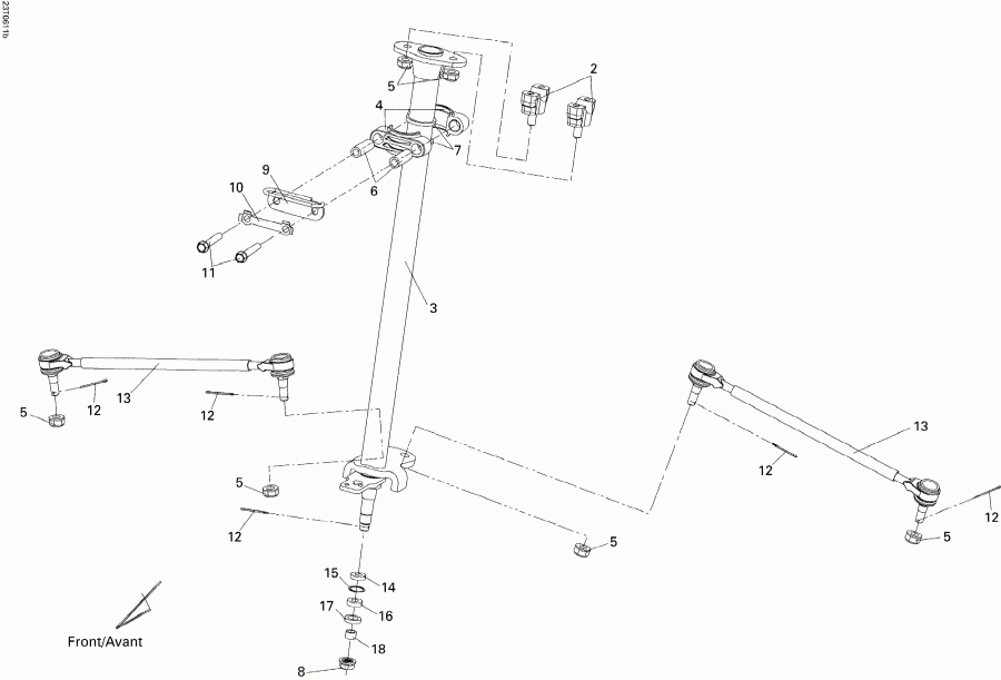 ATV BRP DS 250 NA / Inter, 2006  - Steering Linkage