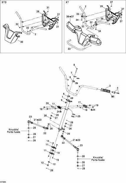    Outlander 400 XT 4 X 4, 2006 - Steering System Xt