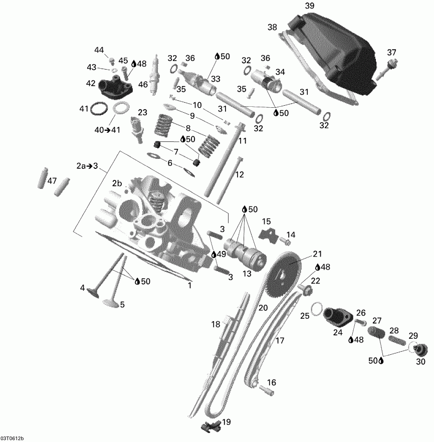   Outlander 650 XT 4 X 4, 2006 - Cylinder Head, Rear