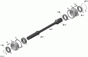 08-    ( To  Number M6377191) (08- Drive Shaft (up To Engine Number M6377191))