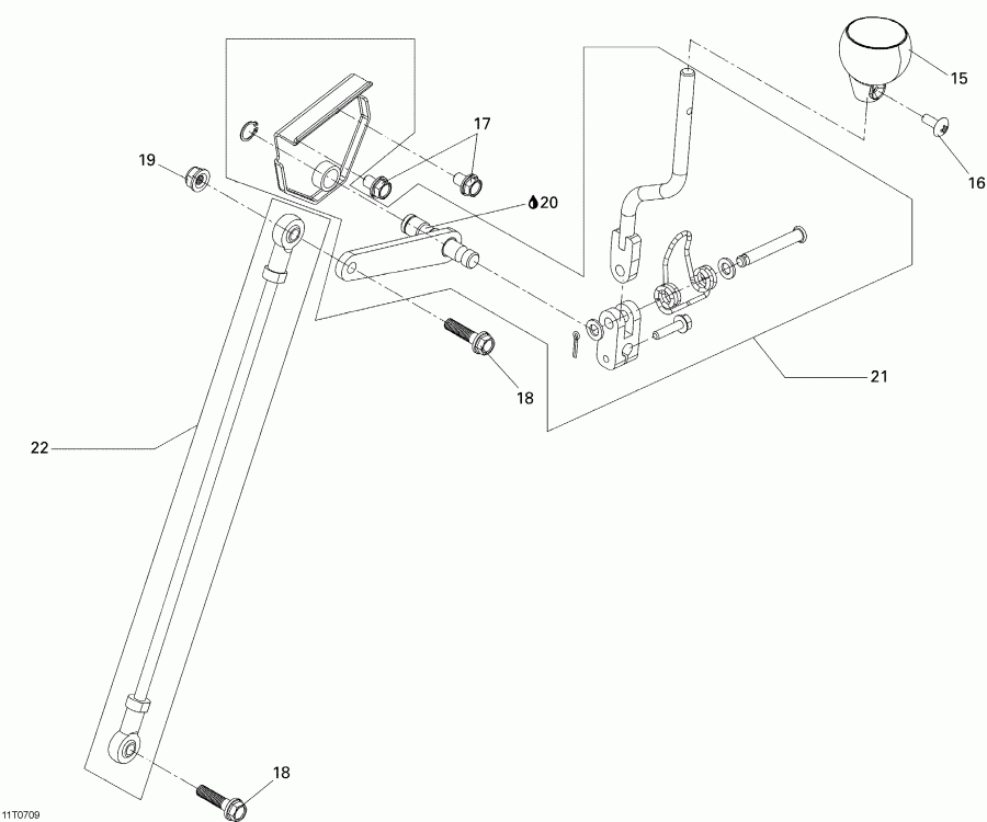 ATV  DS 250, CE, 2007  - Gear Shift