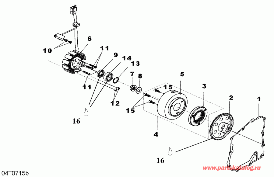 ATV  DS 250 NA / Inter, 2007  - Magneto