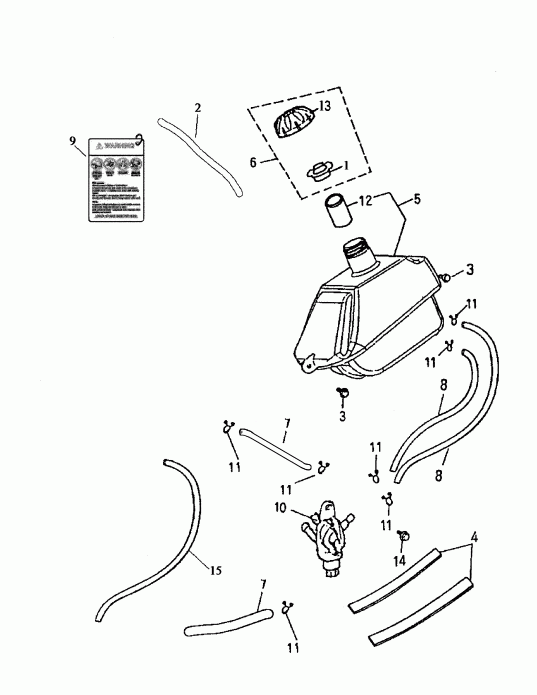   Mini DS 90 4-strokes, 2007 - Fuel System