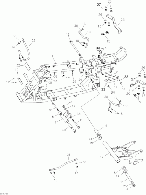 ���������� BRP Mini DS 90 4-strokes, 2007 - Frame