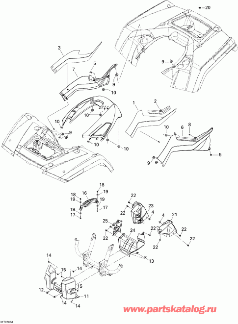 ATV BRP Outlander 500 XT 4 X 4, 2007  -    4, Xt