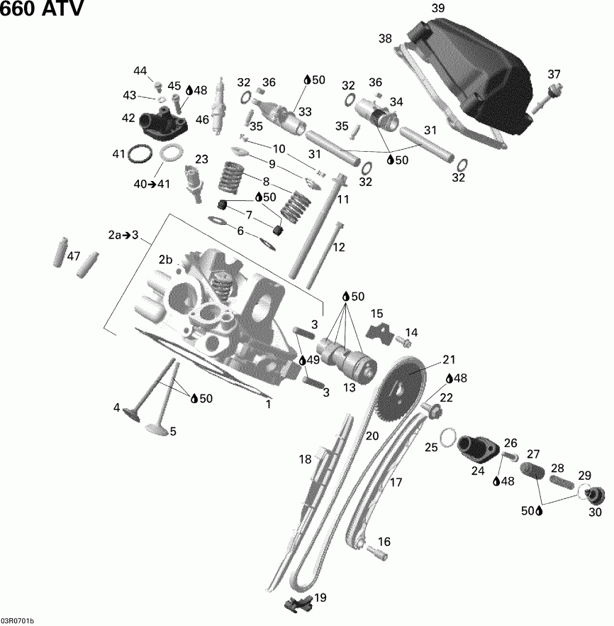  Bombardier - Cylinder Head, Rear