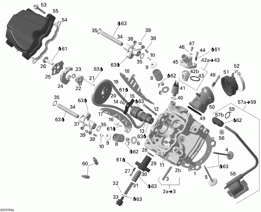  BRP Outlander MAX 400 XT 4 X 4, 2007  - Cylinder Head