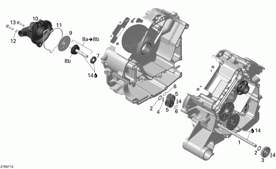  BRP Renegade 800 EFI, 2007 - Engine Cooling
