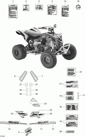  Bombardier DS 450 X, 2008  - Decals