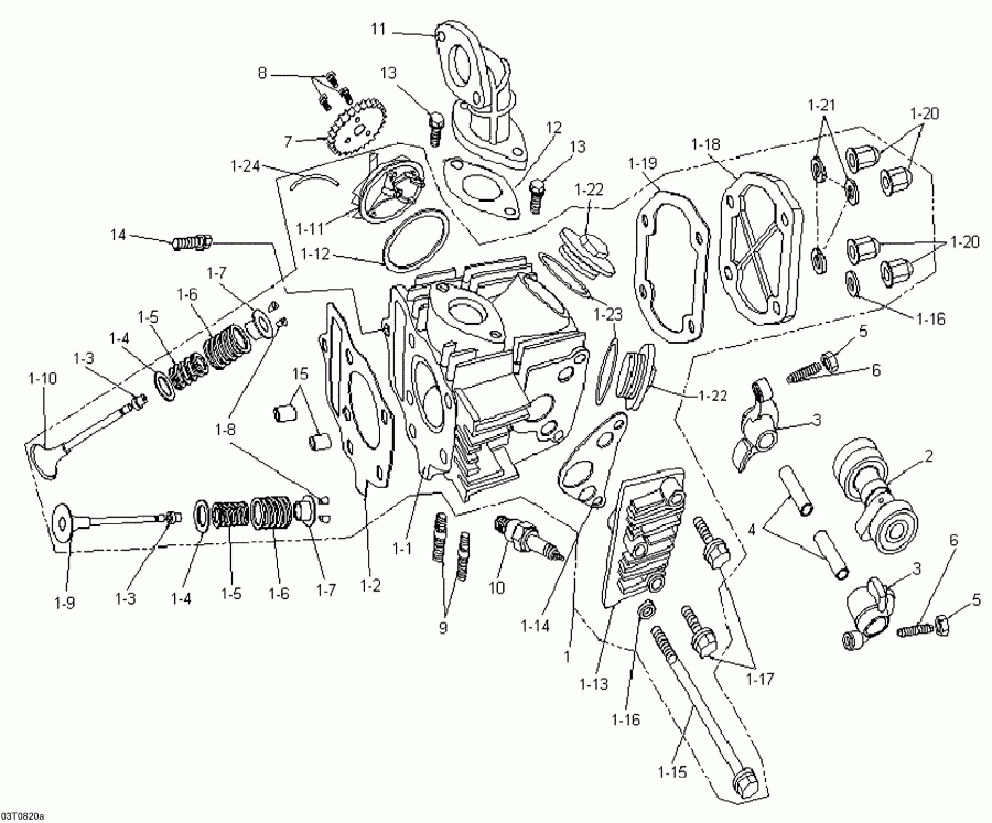BRP - Cylinder Head And Intake Manifold