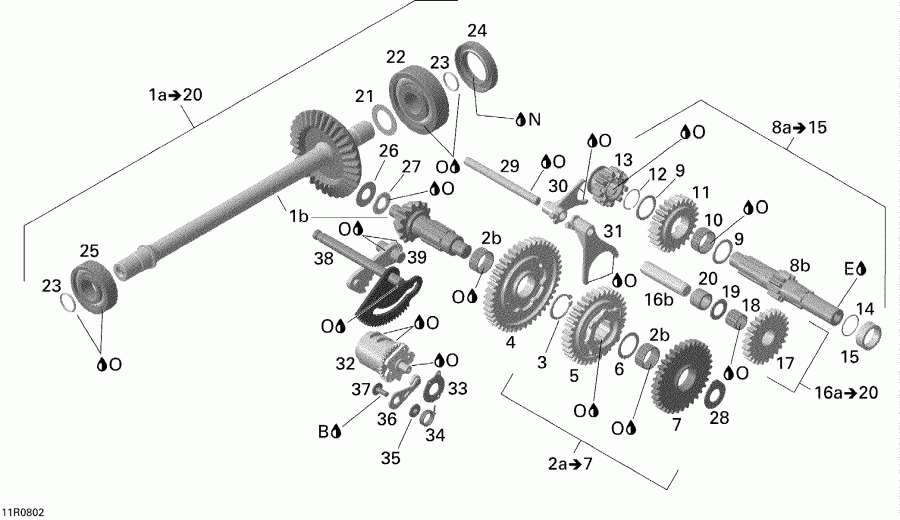 Outlander 400 XT, 2008  - Gear Shift