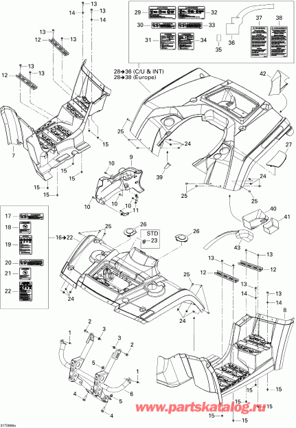 BRP Outlander MAX 400 EFI XT, 2008 -    1, Xt
