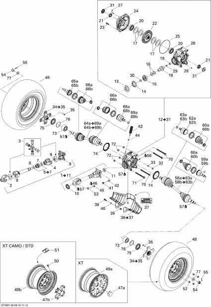  BRP - Drive System, Rear Std