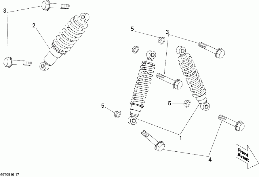 BRP DS 70, 2009 - Shocks