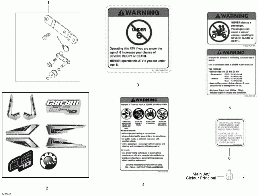  Bombardier DS 70, 2009  - Accessories And Decals