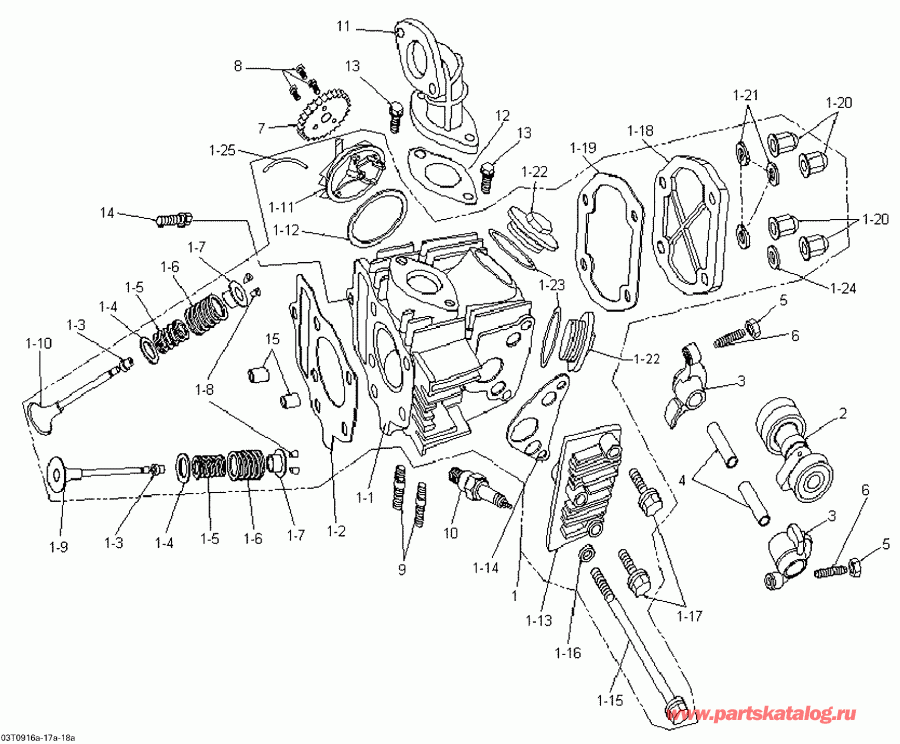  BRP  DS 90 X, 2009 - Cylinder Head And Intake Manifold