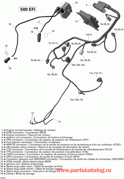  Bombardier Outlander 500 EFI XT, 2009  - Engine Harness