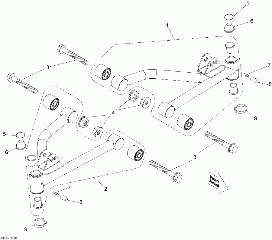Bombardier DS 70, 2010  - Front Suspension Arm