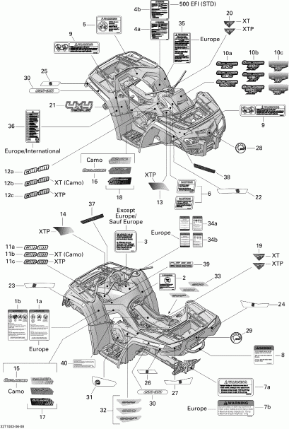 BRP Outlander 500 EFI, 2010  - 