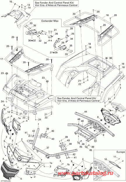  BRP Outlander Max 400 EFI, 2010  - Body And Accessories 2