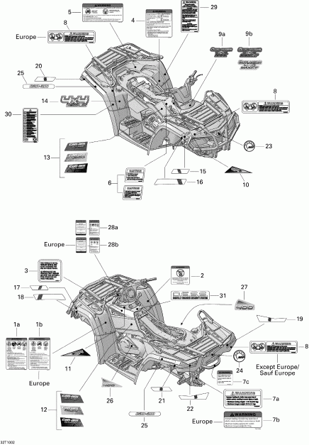   Outlander Max 400 EFI, 2010 - Decals