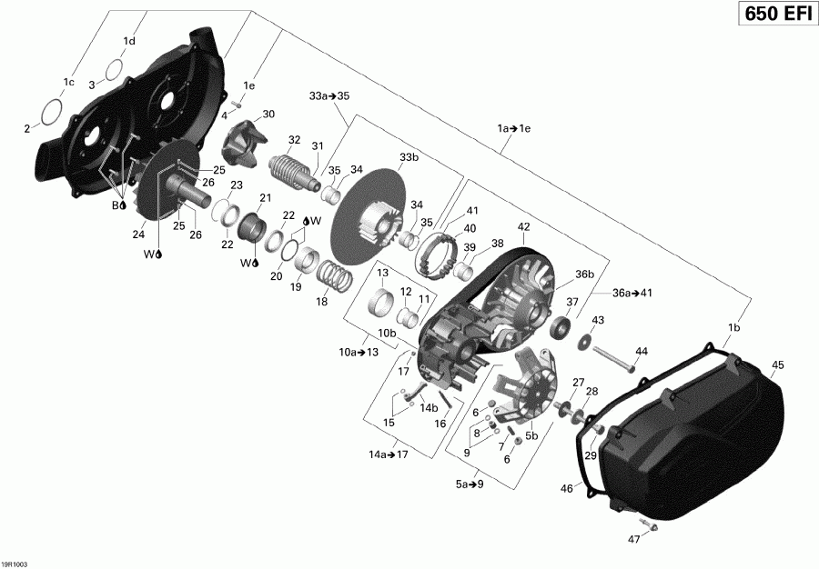   Outlander Max 650 EFI, 2010  - Transmission