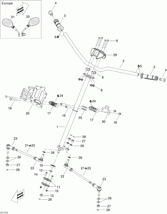 ����������  Renegade 500 EFI, 2010 ������ - ������� �������