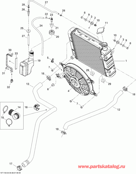 BRP Outlander 650 EFI, 2011 -  System