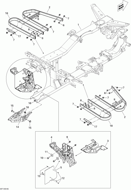    Outlander 500EFI STD & XT, 2012 - Frame