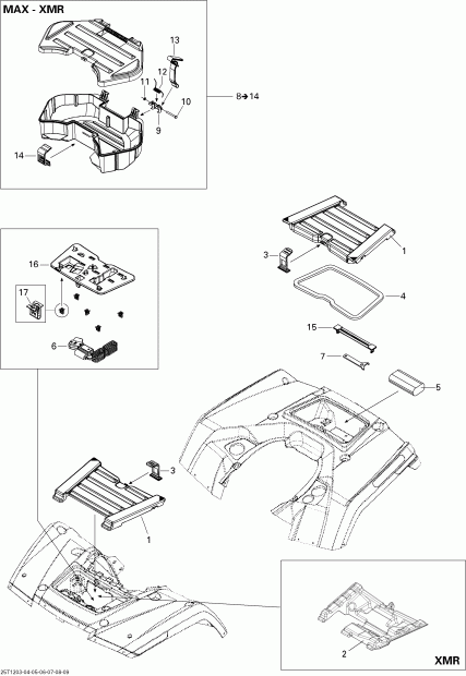BRP - Front And Rear Trays