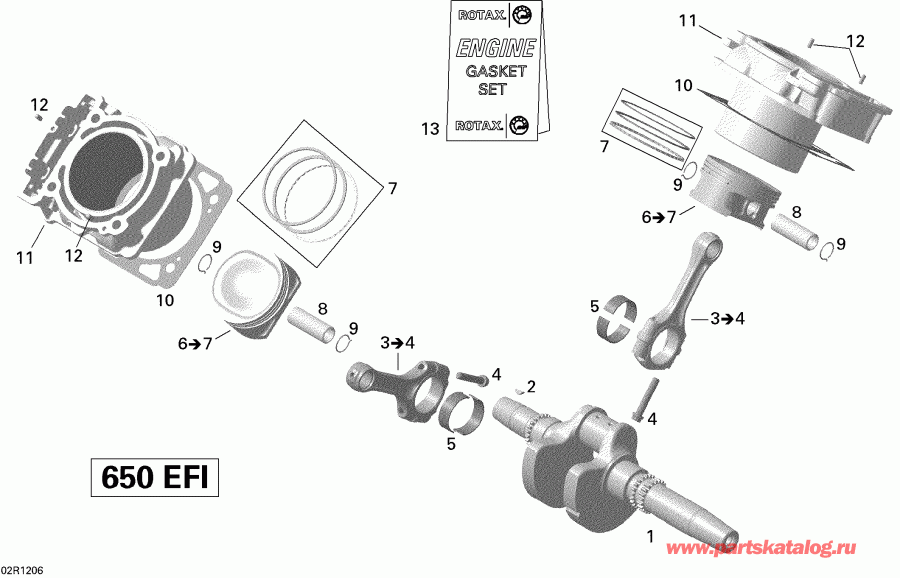  BRP - Crankshaft, Piston And Cylinder