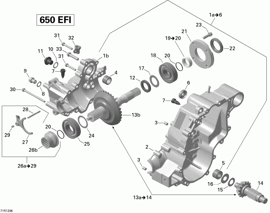   Outlander MAX 650EFI STD, XT & XT-P, 2012  - 2vca Model