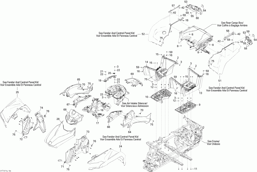  BRP  Outlander STD, XT, 1000 EFI, 2012 -    1